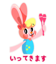 rhythmic gymnastics rabbit ! sticker #3127349