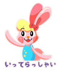 rhythmic gymnastics rabbit ! sticker #3127350