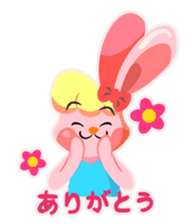 rhythmic gymnastics rabbit ! sticker #3127351