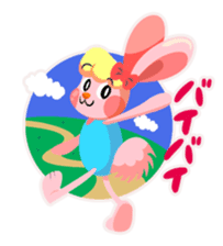 rhythmic gymnastics rabbit ! sticker #3127355