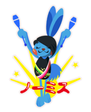rhythmic gymnastics rabbit ! sticker #3127356