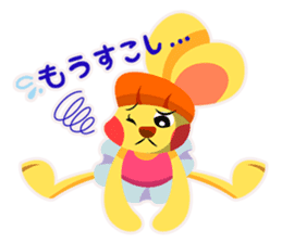 rhythmic gymnastics rabbit ! sticker #3127359