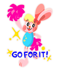 rhythmic gymnastics rabbit ! sticker #3127364