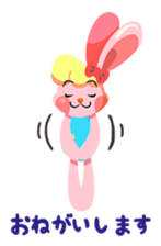 rhythmic gymnastics rabbit ! sticker #3127369