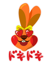 rhythmic gymnastics rabbit ! sticker #3127374