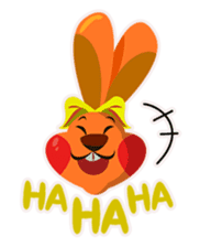 rhythmic gymnastics rabbit ! sticker #3127377