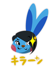 rhythmic gymnastics rabbit ! sticker #3127379