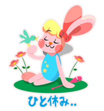 rhythmic gymnastics rabbit ! sticker #3127386