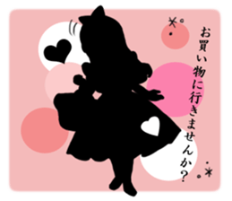 Silhouette Alice sticker #3127949