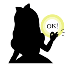 Silhouette Alice sticker #3127950