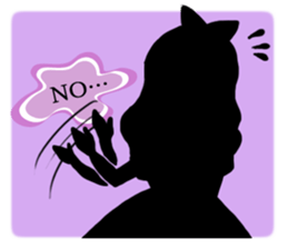 Silhouette Alice sticker #3127951