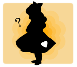Silhouette Alice sticker #3127955