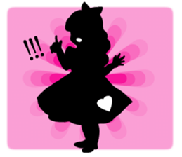 Silhouette Alice sticker #3127956