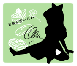 Silhouette Alice sticker #3127962