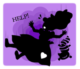 Silhouette Alice sticker #3127963