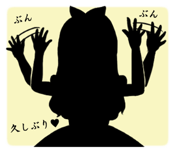 Silhouette Alice sticker #3127975
