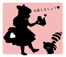 Silhouette Alice sticker #3127979