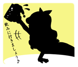 Silhouette Alice sticker #3127980