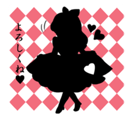 Silhouette Alice sticker #3127982