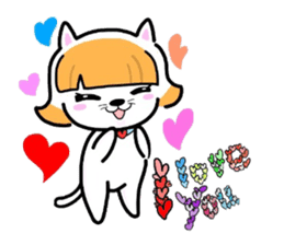 (B.B.B) ss2 Love white paper of Tamami sticker #3127993