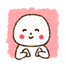 Hand-painted style of gentle cat sticker #3128640