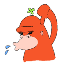 Dreaming Gorilla sticker #3128915