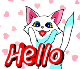 Cuto little cat (kawaii love Version) sticker #3129107