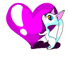 Cuto little cat (kawaii love Version) sticker #3129108