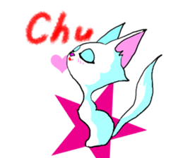 Cuto little cat (kawaii love Version) sticker #3129109