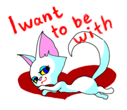 Cuto little cat (kawaii love Version) sticker #3129120
