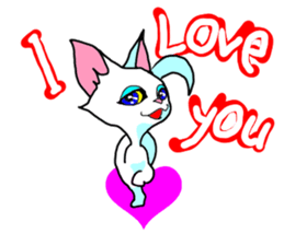 Cuto little cat (kawaii love Version) sticker #3129123
