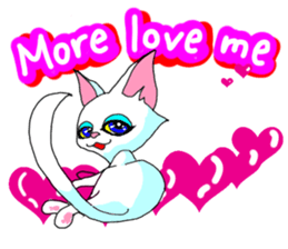 Cuto little cat (kawaii love Version) sticker #3129124