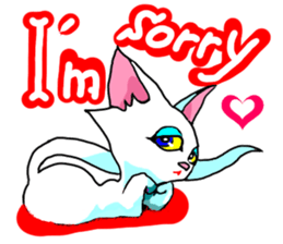 Cuto little cat (kawaii love Version) sticker #3129125