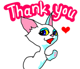 Cuto little cat (kawaii love Version) sticker #3129127