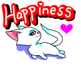 Cuto little cat (kawaii love Version) sticker #3129140