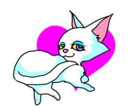 Cuto little cat (kawaii love Version) sticker #3129144