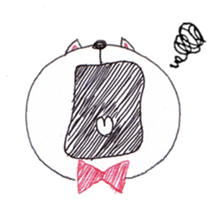 cat ball pen sticker sticker #3130569