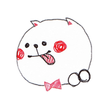 cat ball pen sticker sticker #3130580