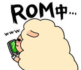 dimly sheep sticker sticker #3130790