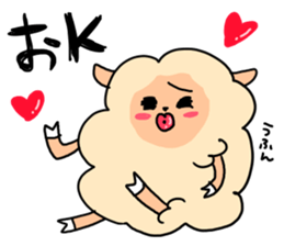 dimly sheep sticker sticker #3130816