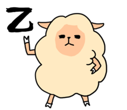 dimly sheep sticker sticker #3130819