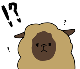 dimly sheep sticker sticker #3130820