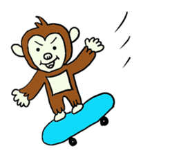 Reaction Monkey sticker #3130950