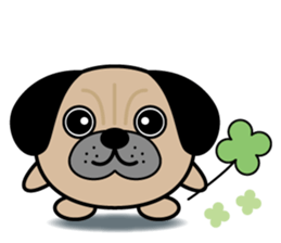 round animal (dog) sticker #3131080