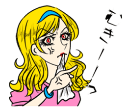 Kira? Horror? There a girl manga. sticker #3131456