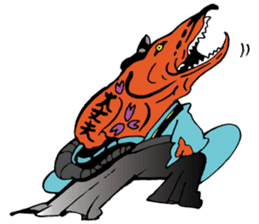 Mr.Salmon. sticker #3131471