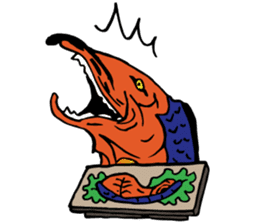 Mr.Salmon. sticker #3131490
