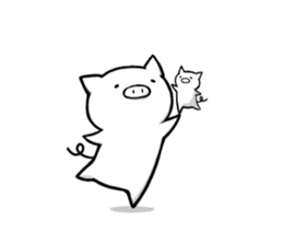 Life is hard on a pig sticker #3132435