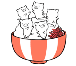 Life is hard on a pig sticker #3132455