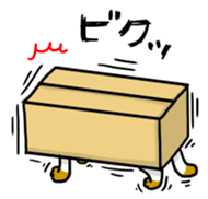 cardboard box cat sticker #3133103